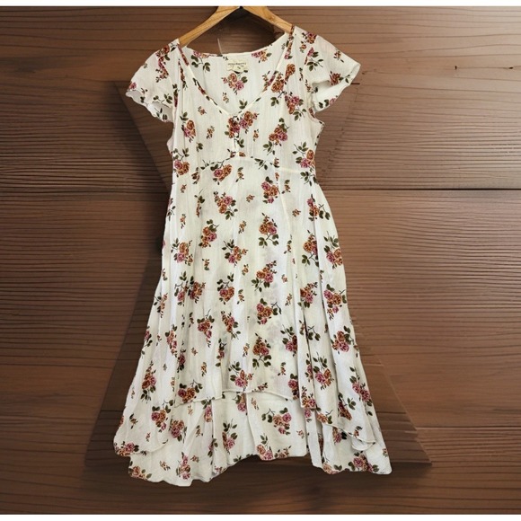 Denim & Supply Ralph Lauren Dresses & Skirts - Denim & Supply Ralph Lauren Floral Milkmaid Dress Women's 6 Boho Prairie White